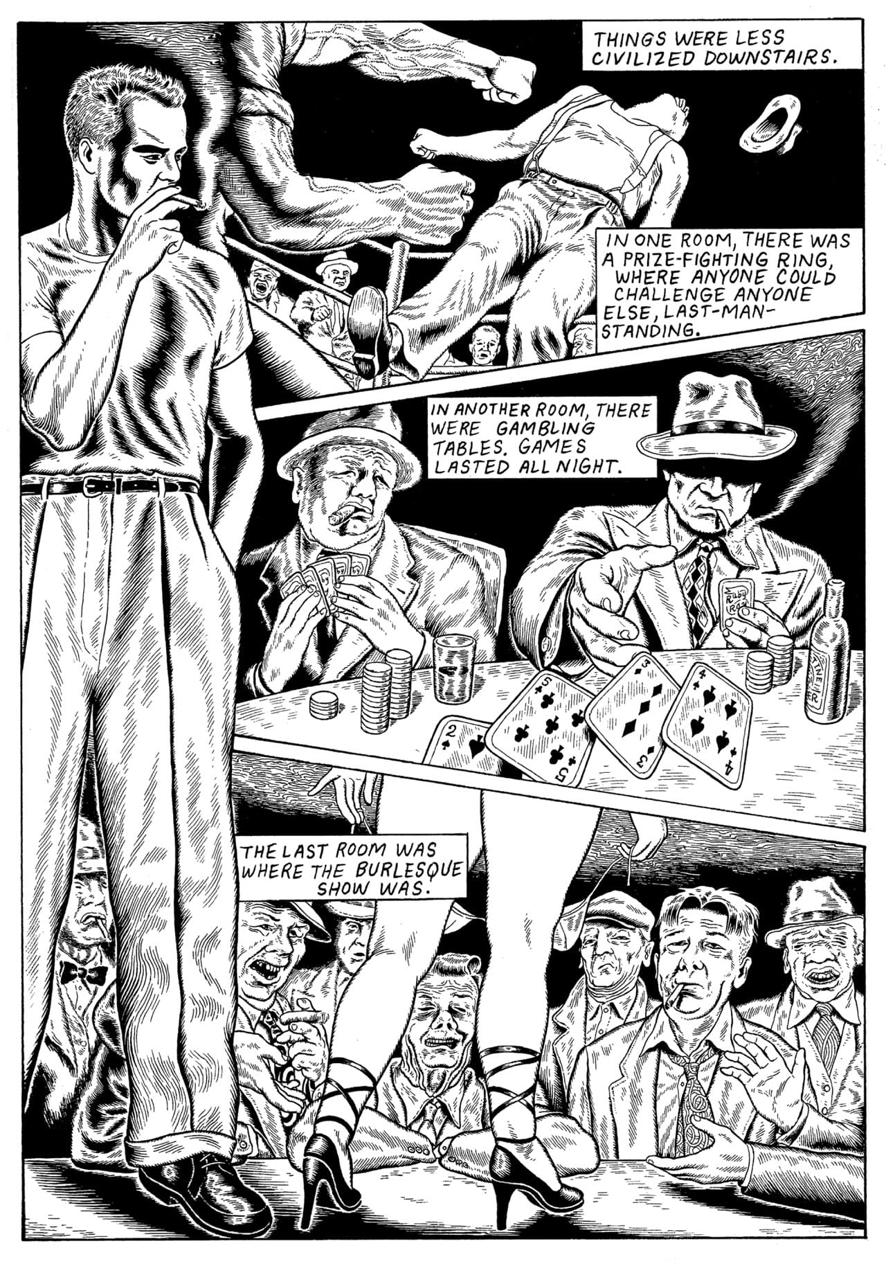 Tim Lane, page from 'The Lonesome Go'