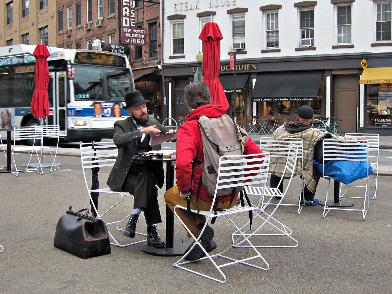 Cupid Ojala, channeling Sigmund Freud, giving "Love Prescriptions" for participants' passions