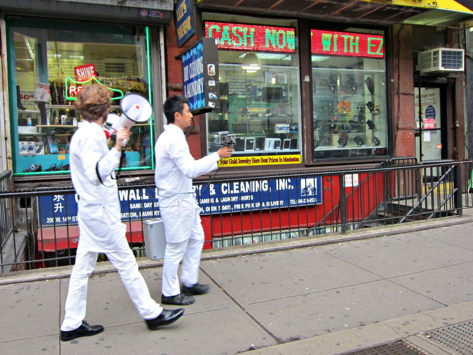 Joel Ong and Robert Blatt, "The Man Who Knew Too Much," where they turned street sound into electromagnetic fluctuations
