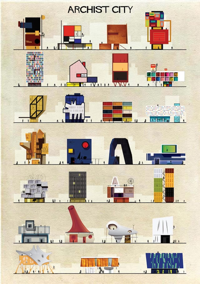"Archist City" by Federico Babina (All images courtesy of the artist) 