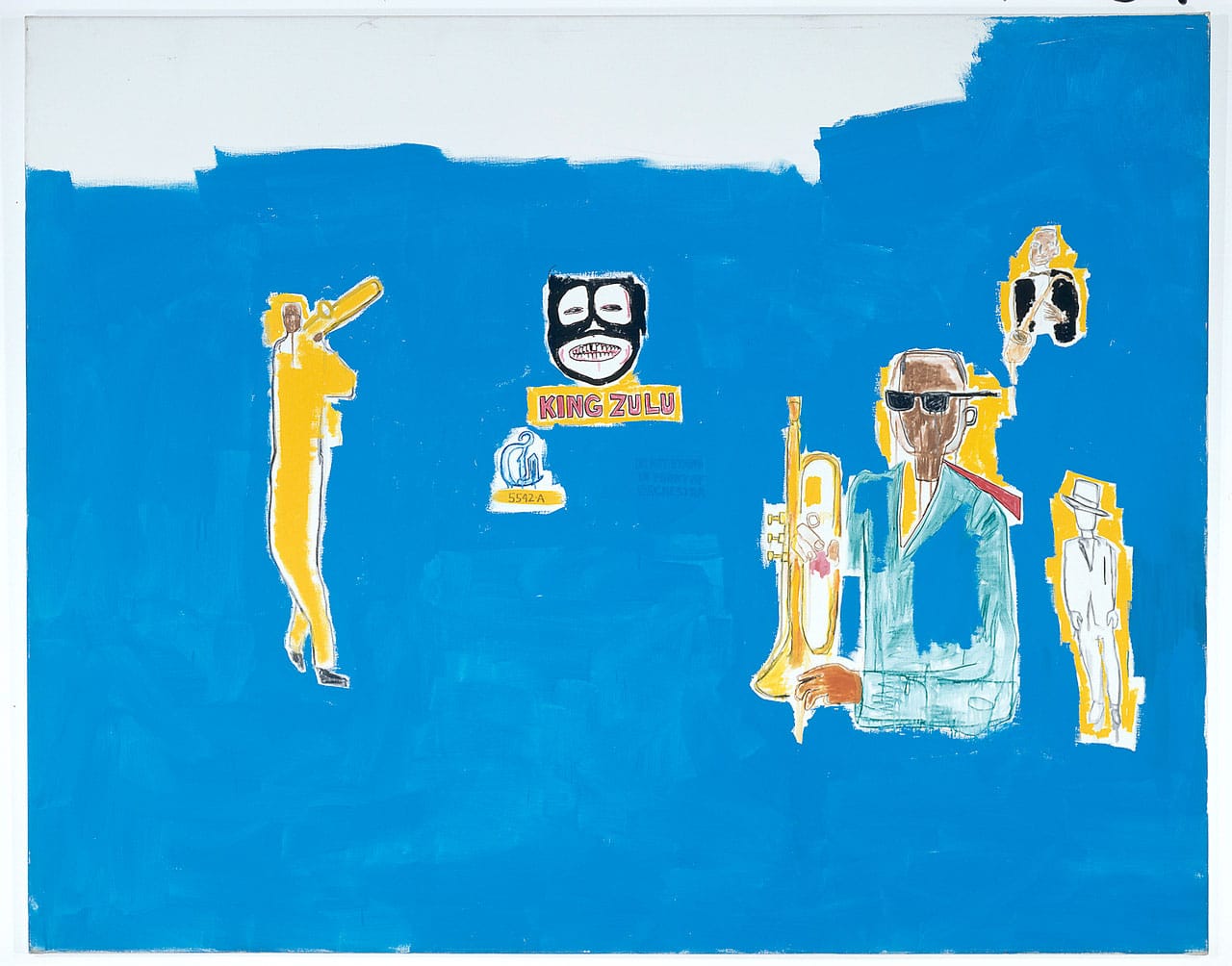 Jean-Michel Basquiat, "King Zulu" (1986). Museu d’Art Contemporani de Barcelona (MACBA), Government of Catalonia Art Fund. Former Salvador Riera Collection. (© The Estate of Jean-Michel Basquiat / ADAGP, Paris / ARS, New York 2014)