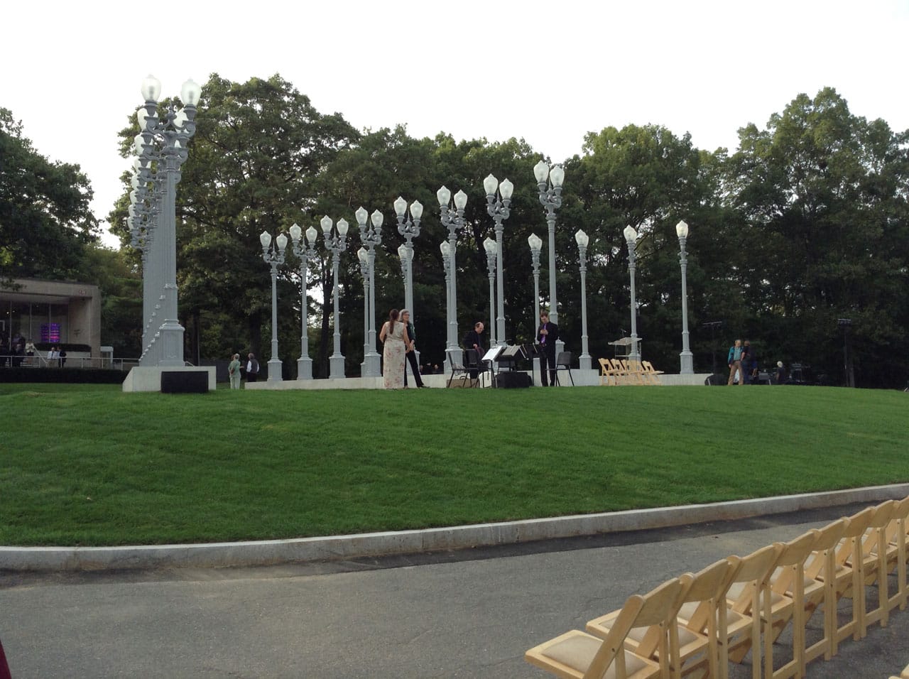 Chris Burden, "Light of Reason" at the Rose Art Museum (click to enlarge)