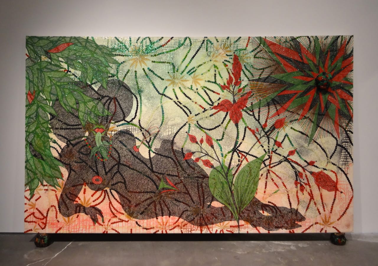 Chris Ofili, "Triple Beam Dreamer" (2001–02)