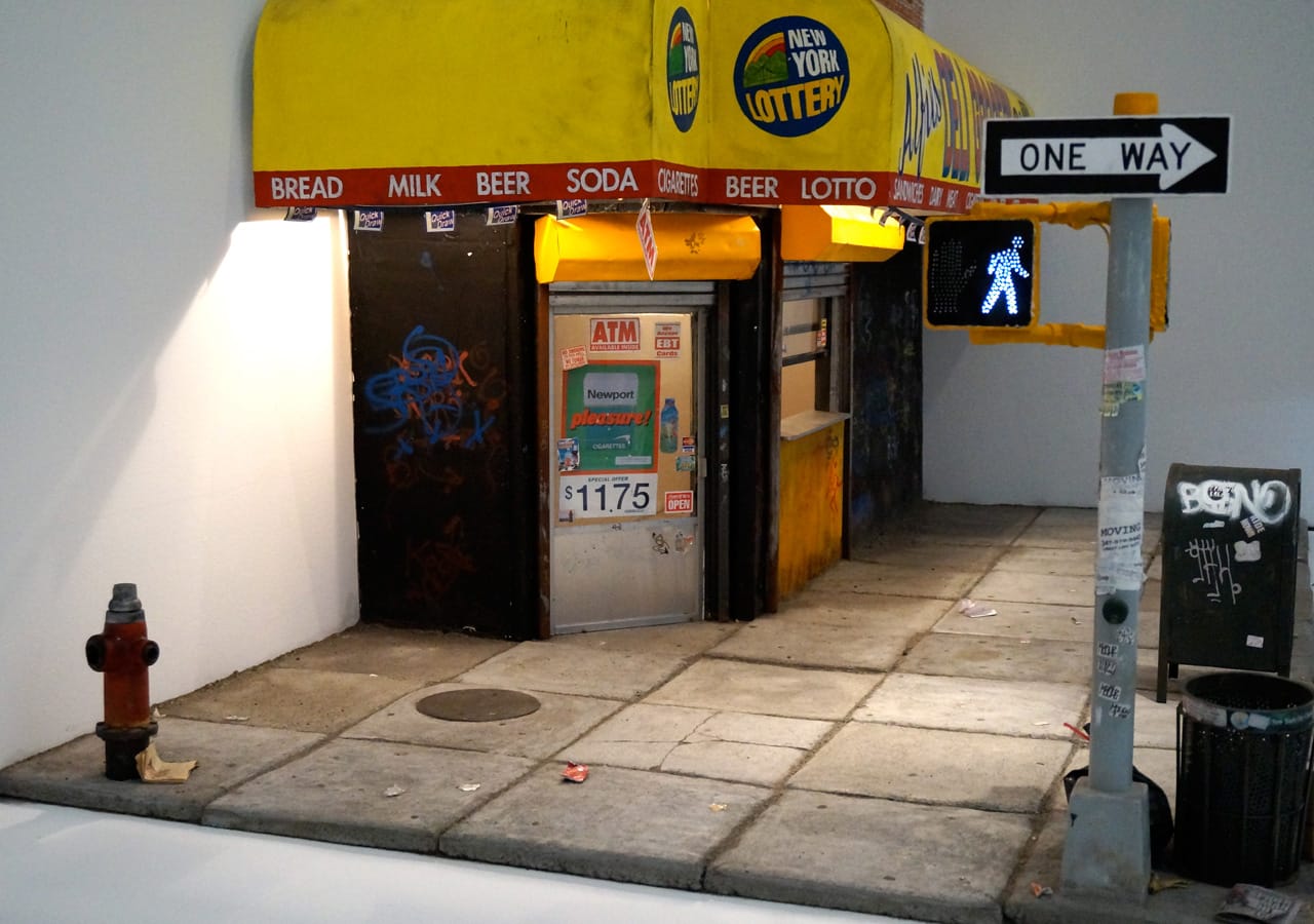 Detail of Hamilton's "Street Corner Project"