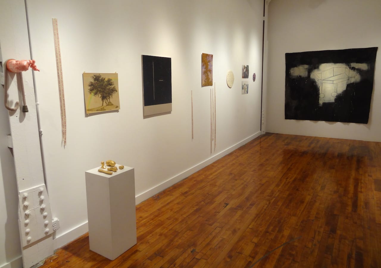 Installation view of works presented by Theodore:Art, Season, and Blackwater Polytechnic at Theodore:Art