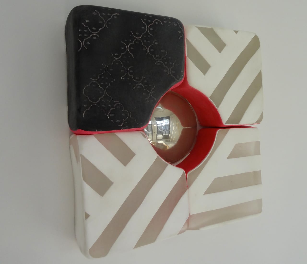 Sarah E. Gilbert, "Drunkard Path (Detail)" (2012), presented by Spaceworks at the Vazquez Building