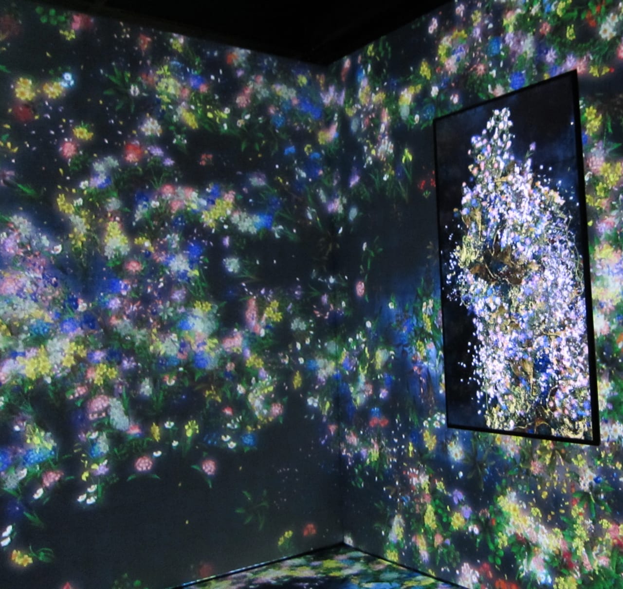 teamLab (est. 2001), Ever Blossoming Life—Dark, 2014. Digital work; endless. Courtesy of the artist and Pace Gallery.