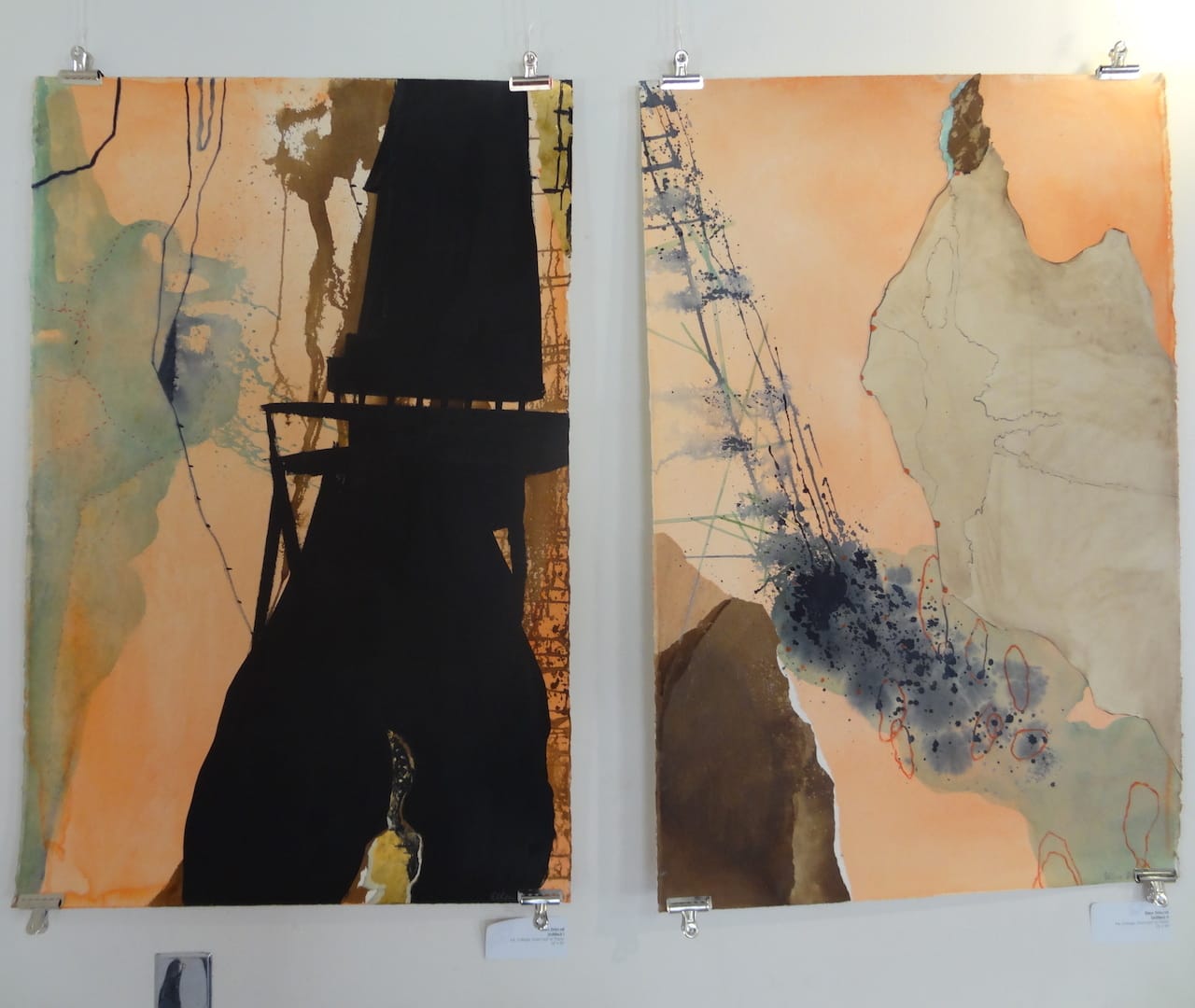 Ellen Driscoll, "Untitled I" (left) and "Untitled II" (right)