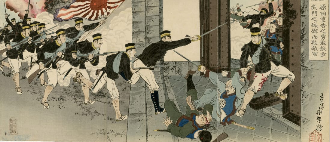 Harada Jūkichi, a Brave Soldier, Defeated Immense Enemies by Climbing Over the Wall at the Genbu Gate