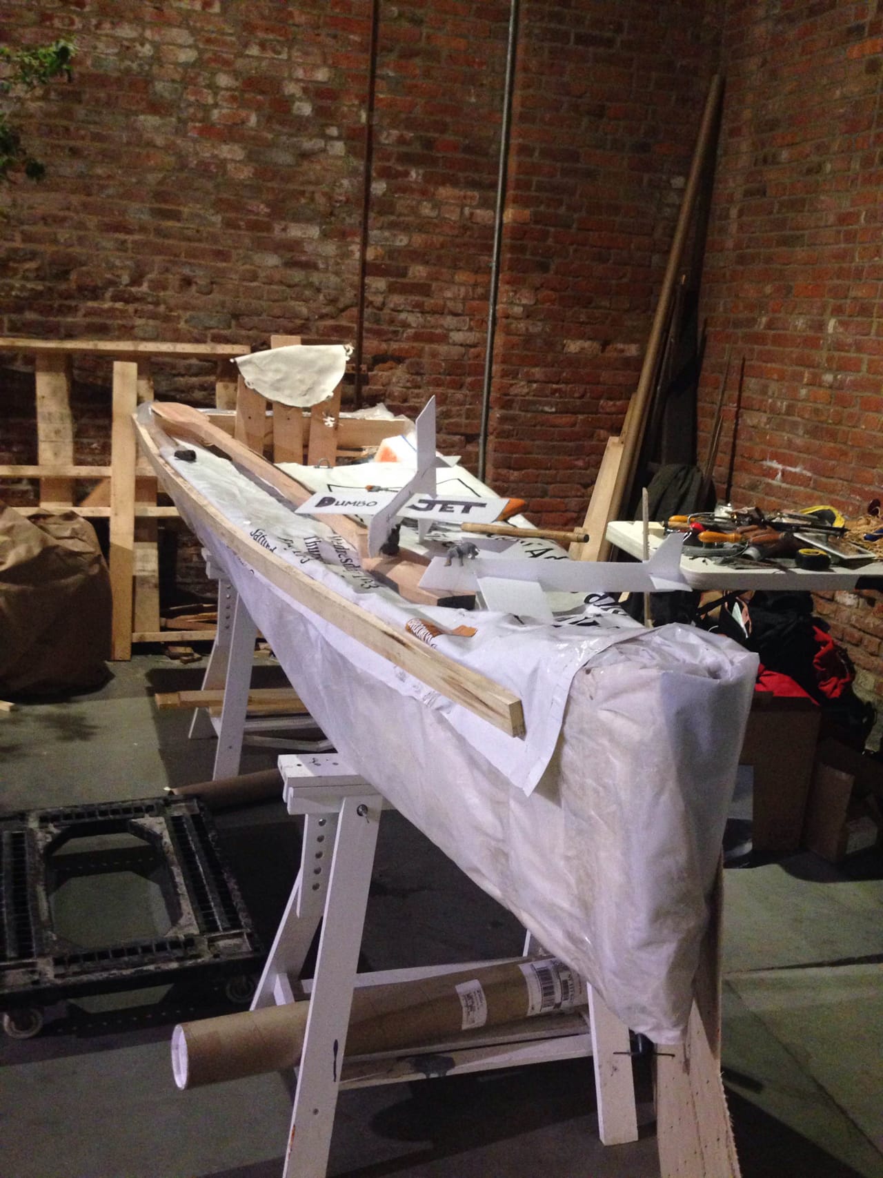 The boat, nearer to completion (click to enlarge)