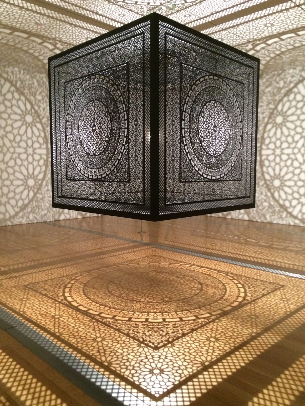 Anila Quayyum Agha's "Intersections" at the Grand Rapids Art Museum (all photos by Hrag Vartanian for Hyperallergic)