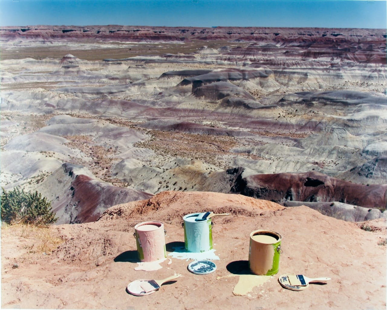 Tamarra Kaida, “Desert Paint,” 1987. Type C color print. Overall: 24 1/8 x 30 in. (61.28 x 76.2 cm).  From the ASU Art Museum collection; gift of the artist.  