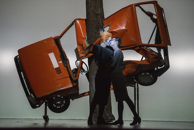 Robert Wilson, Rufus Waingwright and the Berliner Ensemble, "Shakespeare's Sonnets" (2014)  (photo by Stephanie Berger, courtesy of BAM)