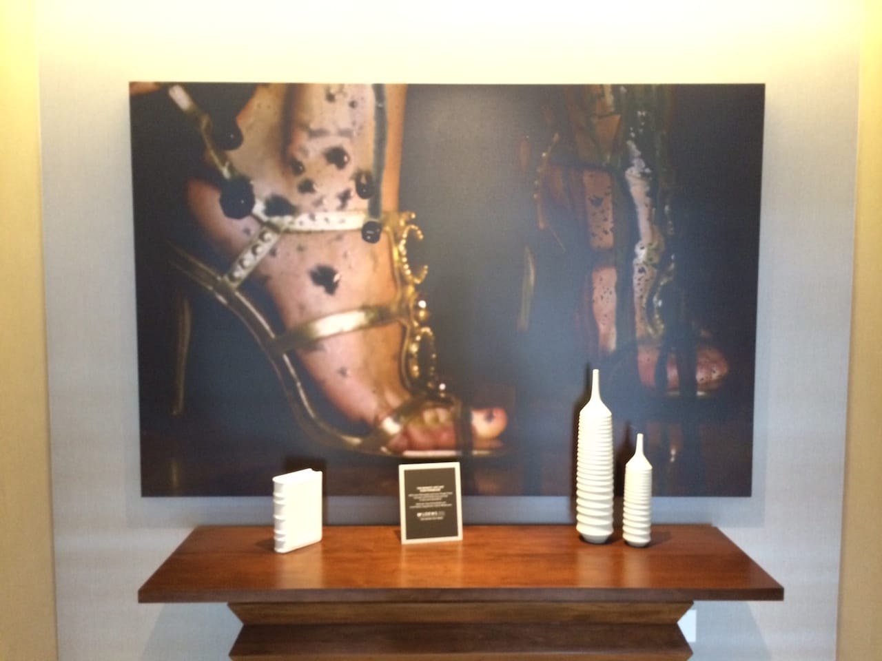 Art in the Loews Hollywood Hotel lobby (photo by Tim Hailand)