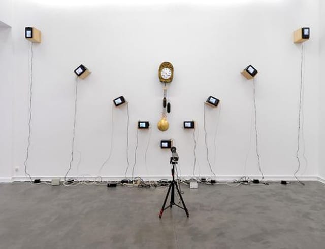 Nam June Paik, “Musical Clock” (1989) (Photo courtesy Galerie Mitterrand)