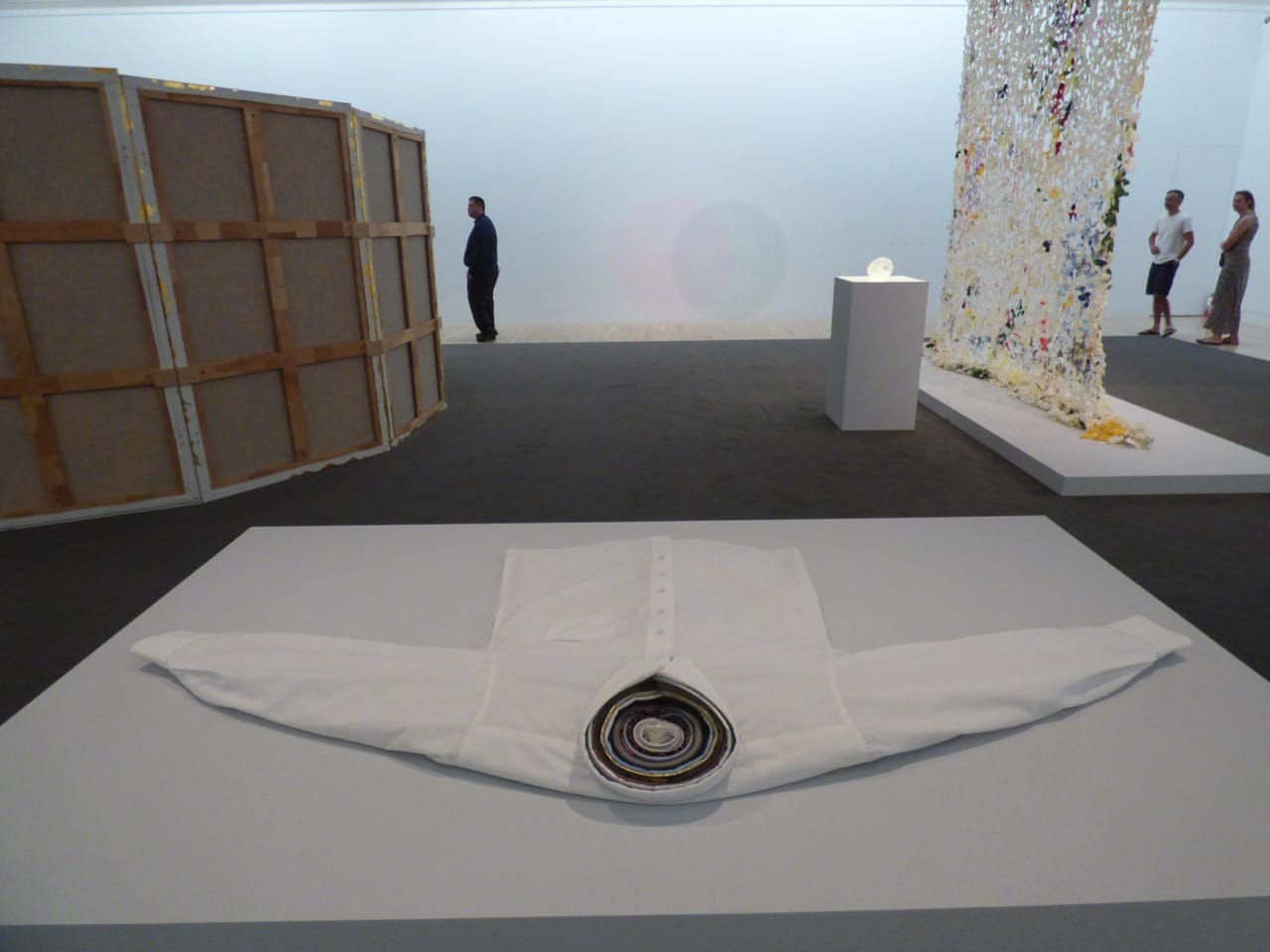 Installation view, "Give More Than You Take" at the Hammer Museum, LA,