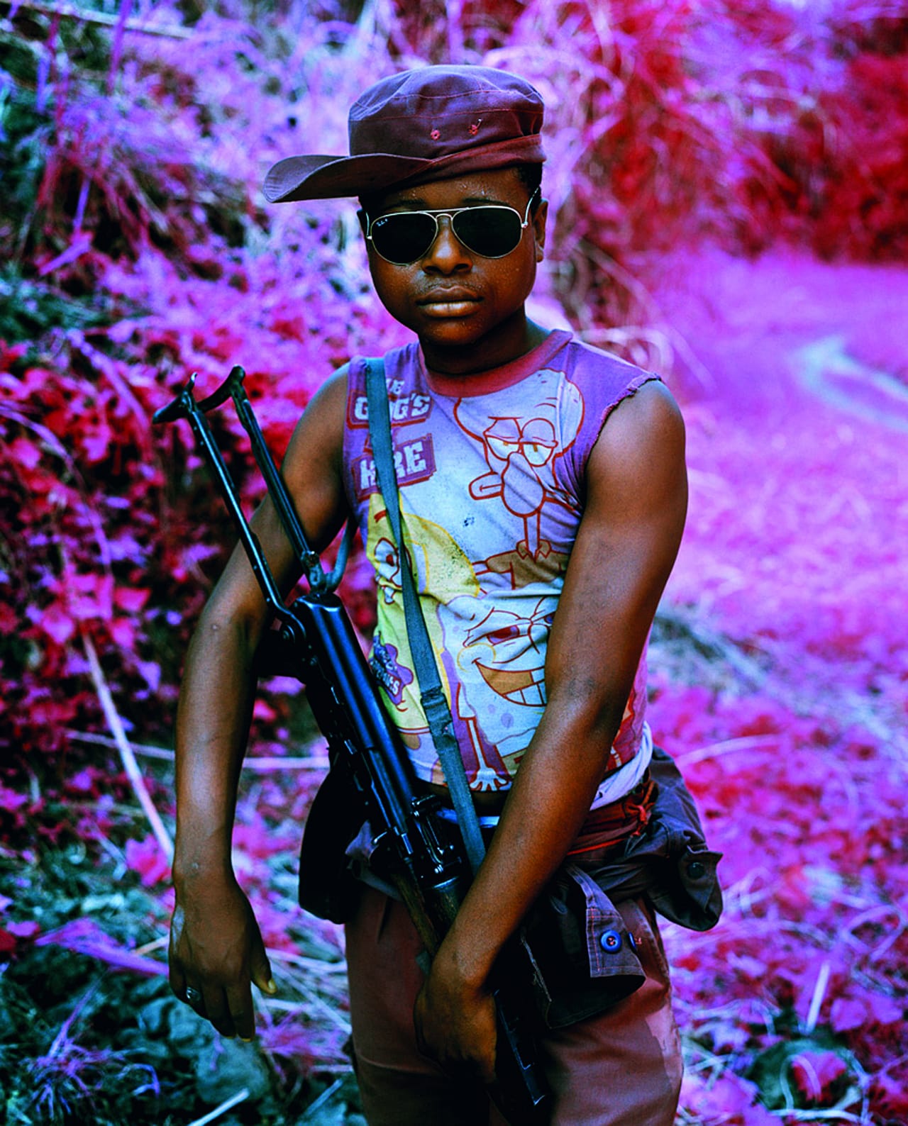 Richard Mosse, "Rebel Rebel" (2010), from "Infra," taken with Aerochrome infrared film