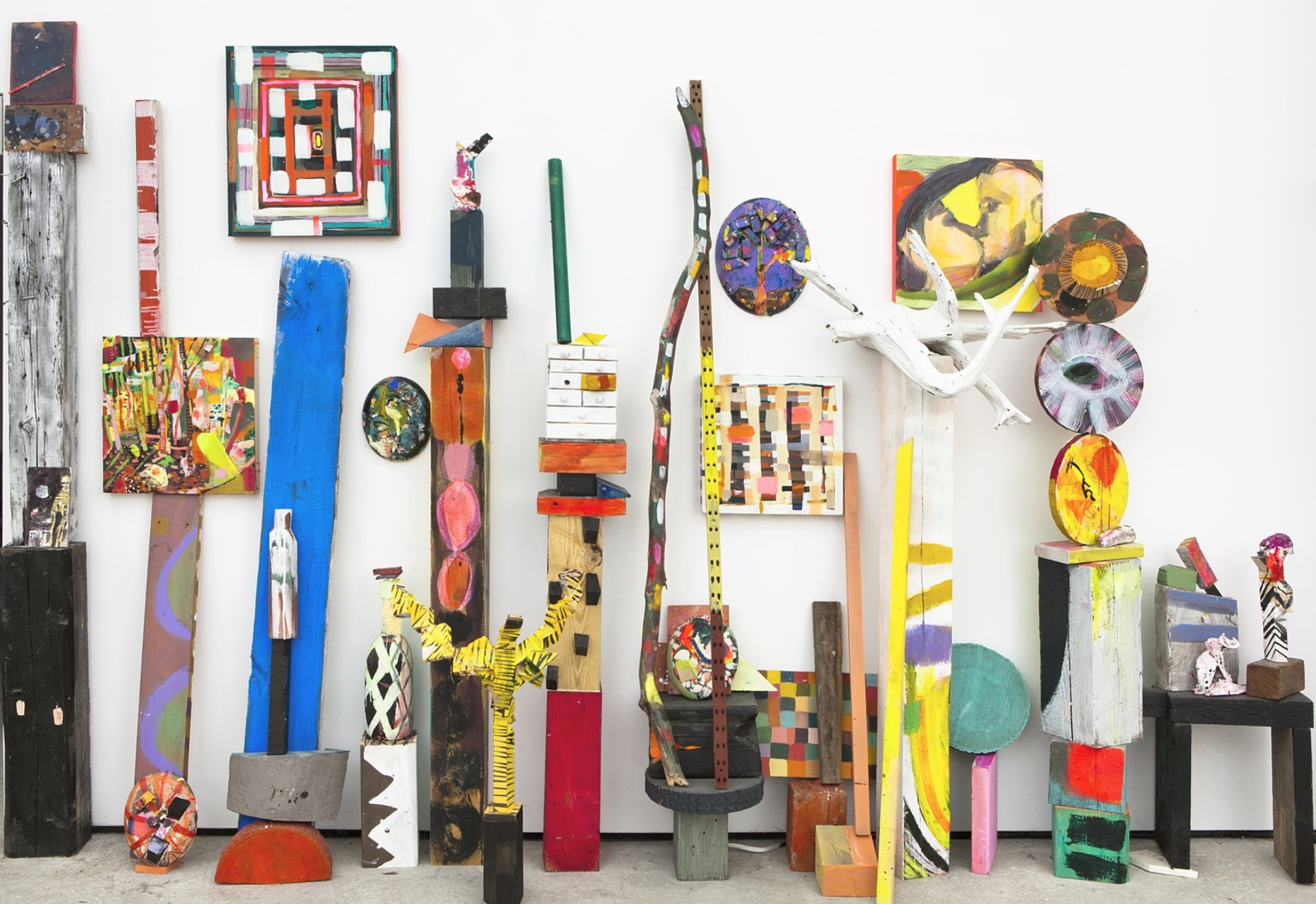 Emily Noelle Lambert, "Fortress" (2012), wood, plaster, acrylic, variable (via emilynoellelambert.net)