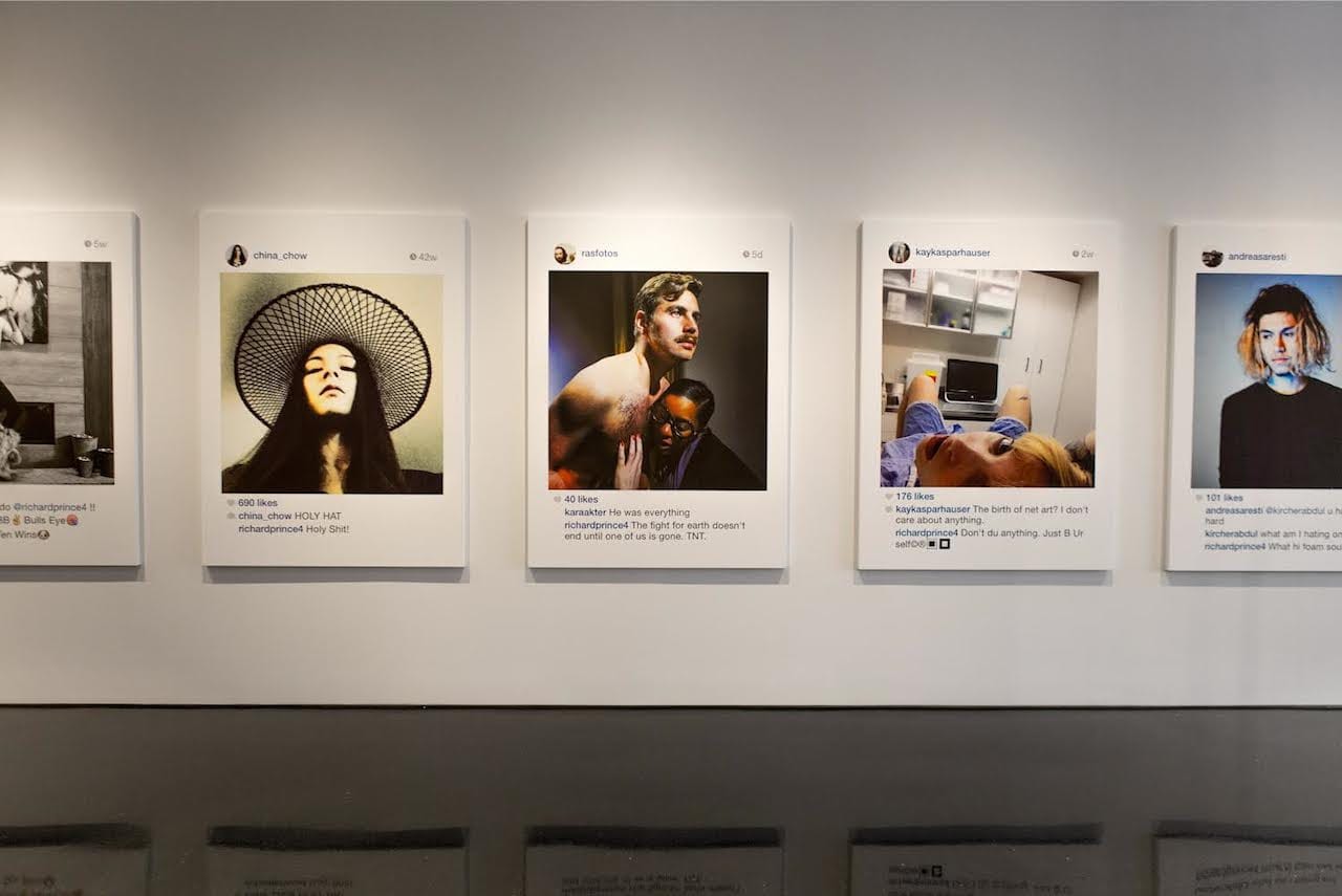 Installation view, “Richard Prince: New Portraits” (2014), Gagosian Gallery, New York (all photos by Sean Fader)