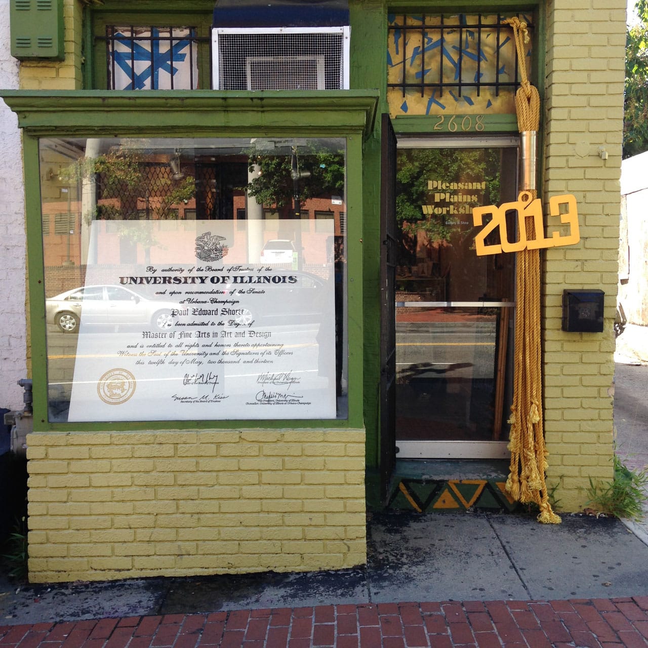 'Paul Shortt: Essentially Qualified' storefront view