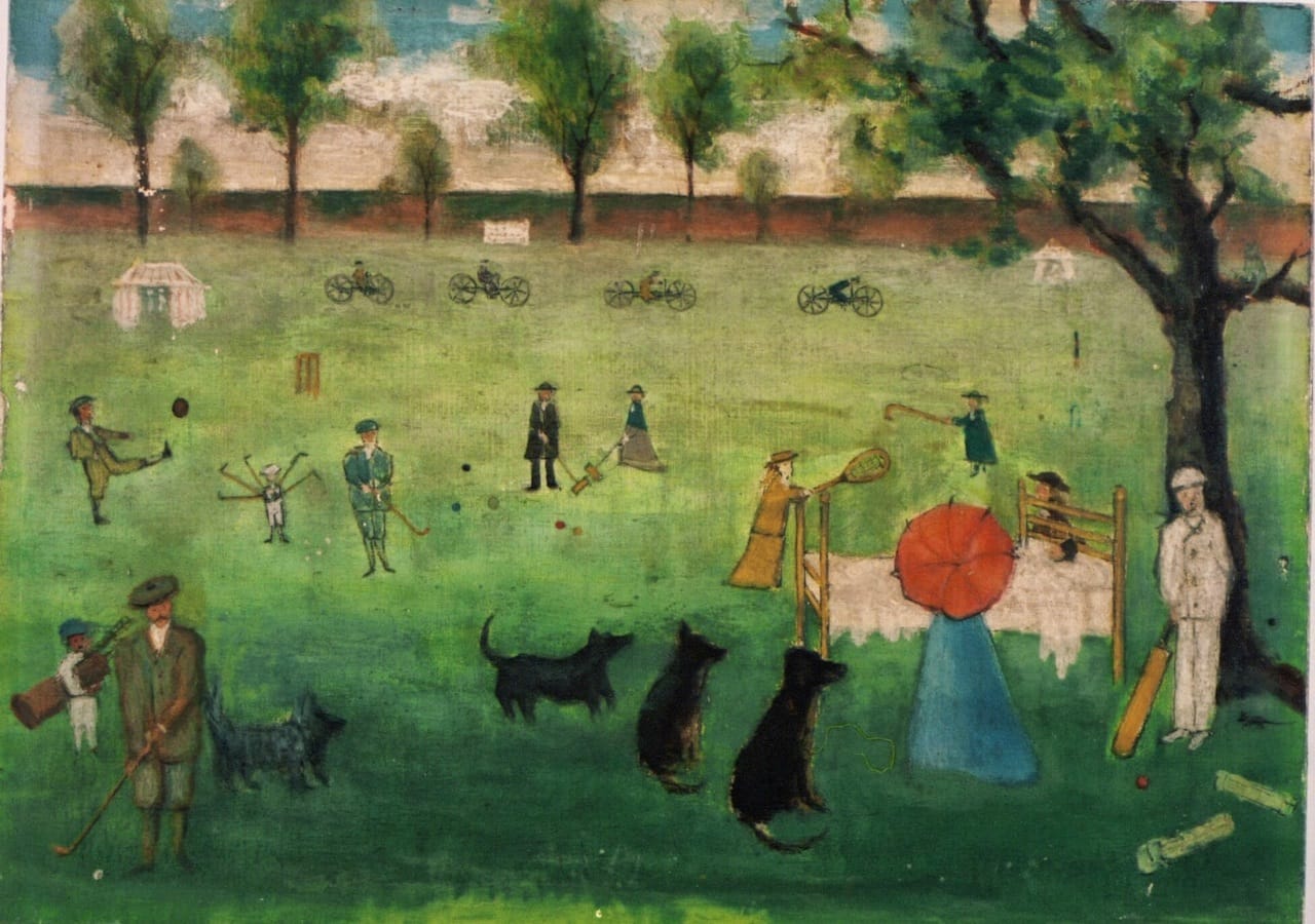 Oil painting by George Sidebottom, a patient at the Retreat in York (1890-1900) (courtesy Retreat Archives, via Wellcome Library)