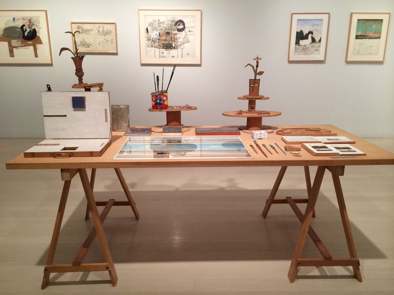 Saul Steinberg, "Summer Table" (1981), mixed media collage on wood, 57 x 80 x 36"