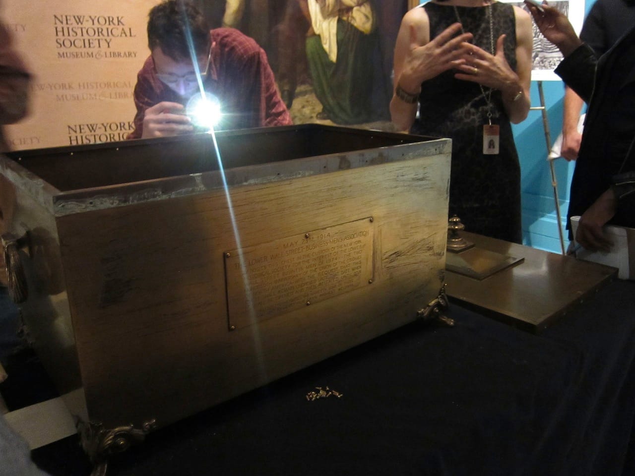 1914 time capsule opening at the New-York Historical Society
