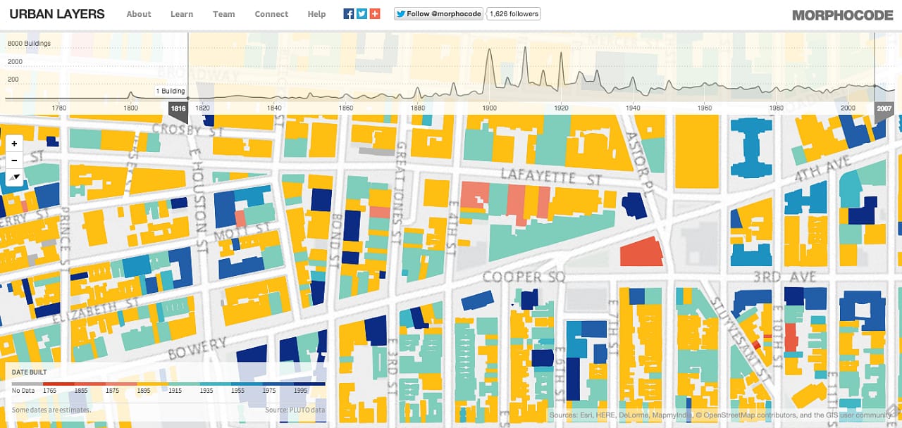 Urban Layers (screenshot by the author for Hyperallergic)
