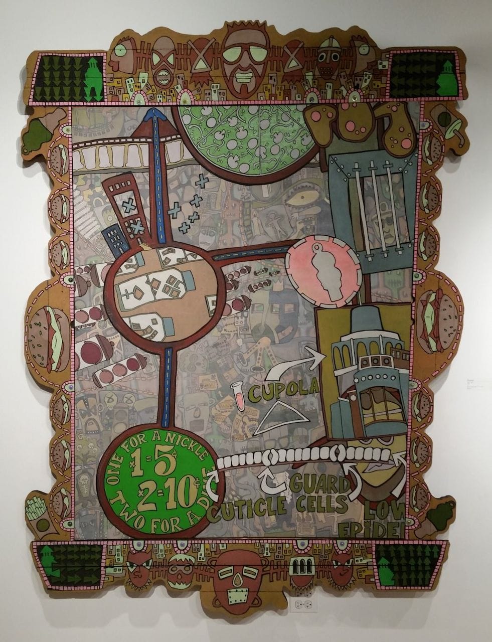 Steve Banks, "Domain," oil on canvas with carved frame