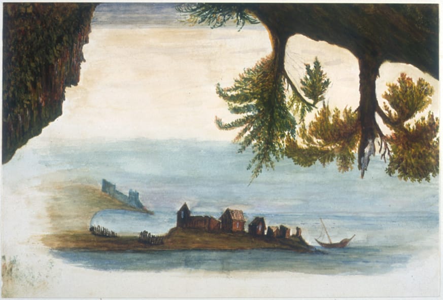 Unknown, Seascape with upside down view (patient artwork, Chricton Royal Hospital), Borthwick Institute for Archives