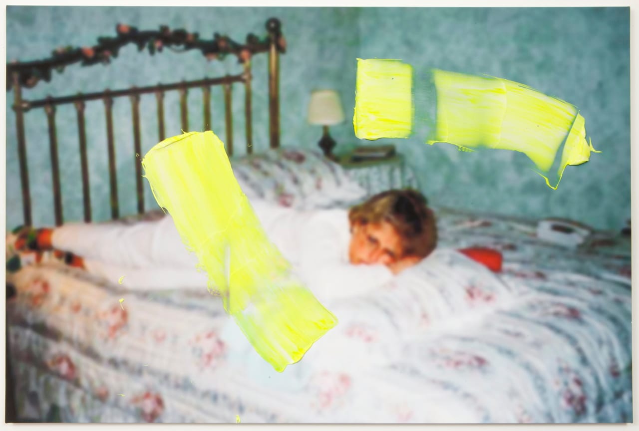 David Mramor, "Venus in Bed #1" (2014), archival ink jet and acrylic on canvas, 48 x 72”