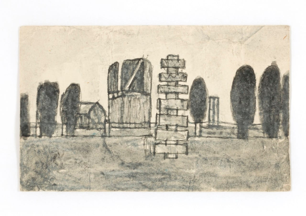 James Castle, "Untitled," n.d., found paper and soot, Smithsonian American Art Museum, Gift of the James Castle Collection and Archive and museum purchase through the Luisita L. and Franz H. Denghausen Endowment, 2013.27.9