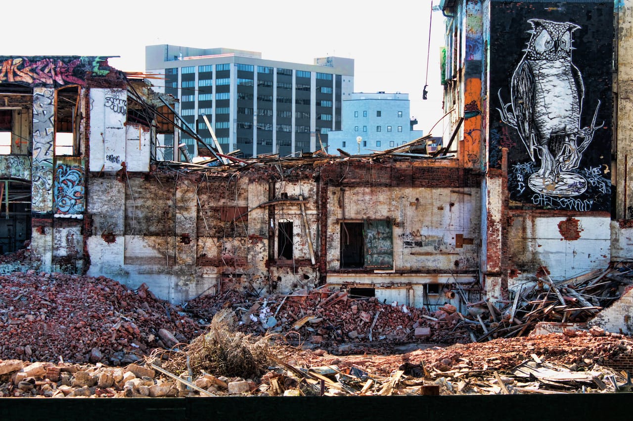 5Pointz mid-demolition (photo by  changsterdam/Flickr)