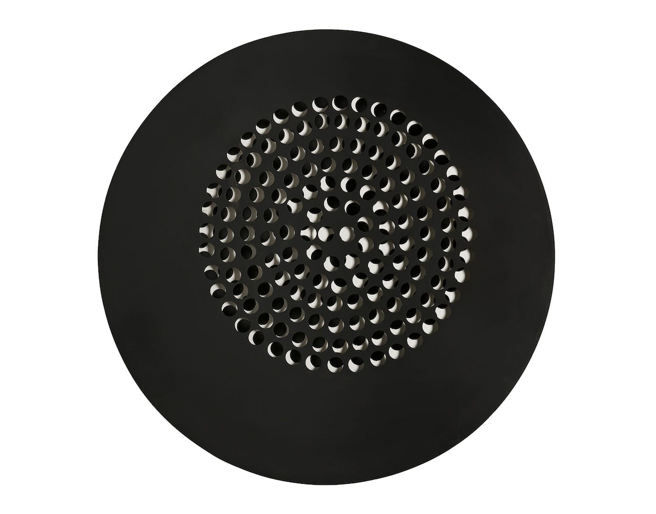 Pol Bury Punctuation (Ponctuation), 1959 Wood and electric motor, diameter: 70 cm Private collection, Brussels, courtesy Patrick Derom Gallery, Brussels © Pol Bury Photo: Courtesy Patrick Derom Gallery, Brussels 