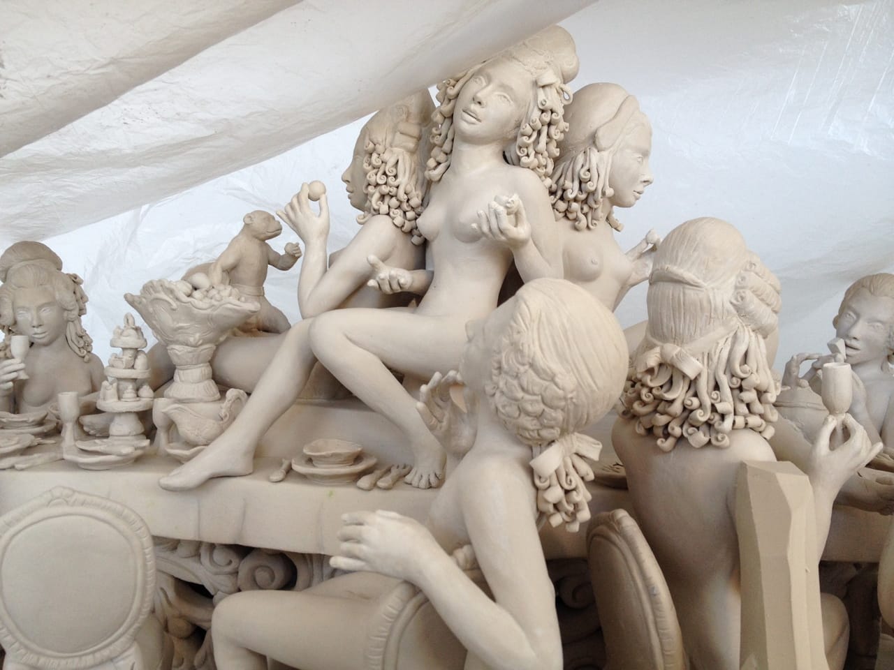 Antemann's work in production at Meissen