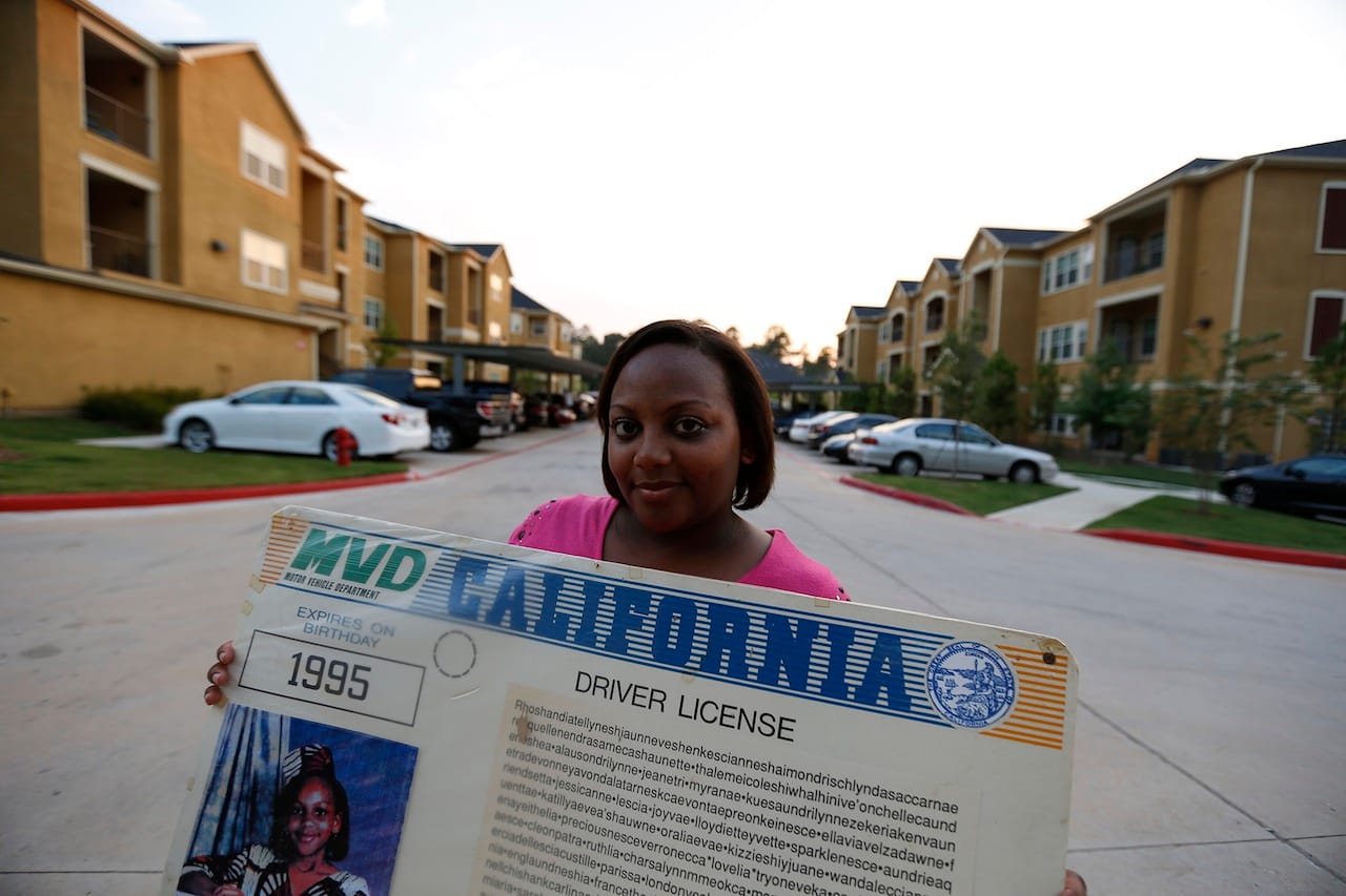 Woman with the longest name in the world Woman with the world's longest dreadlocks (photograph by Joshua Weinstein, courtesy Sam Green)