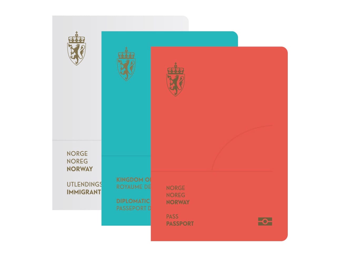 Norway's new passport covers (Image courtesy of Neue)
