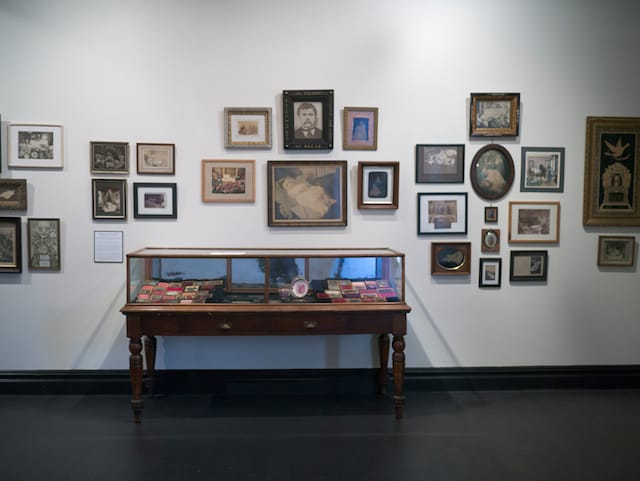 Installation view, "The Art of Mourning" at The Morbid Anatomy Museum