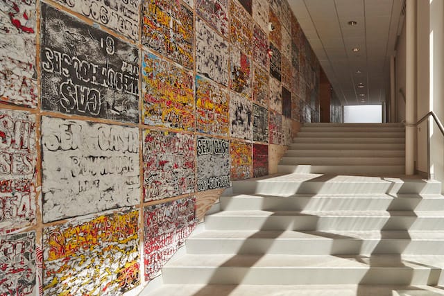 Rose Art Museum Mark Bradford King's Mirror 2014 Photo by Charles Mayer 300 (3)