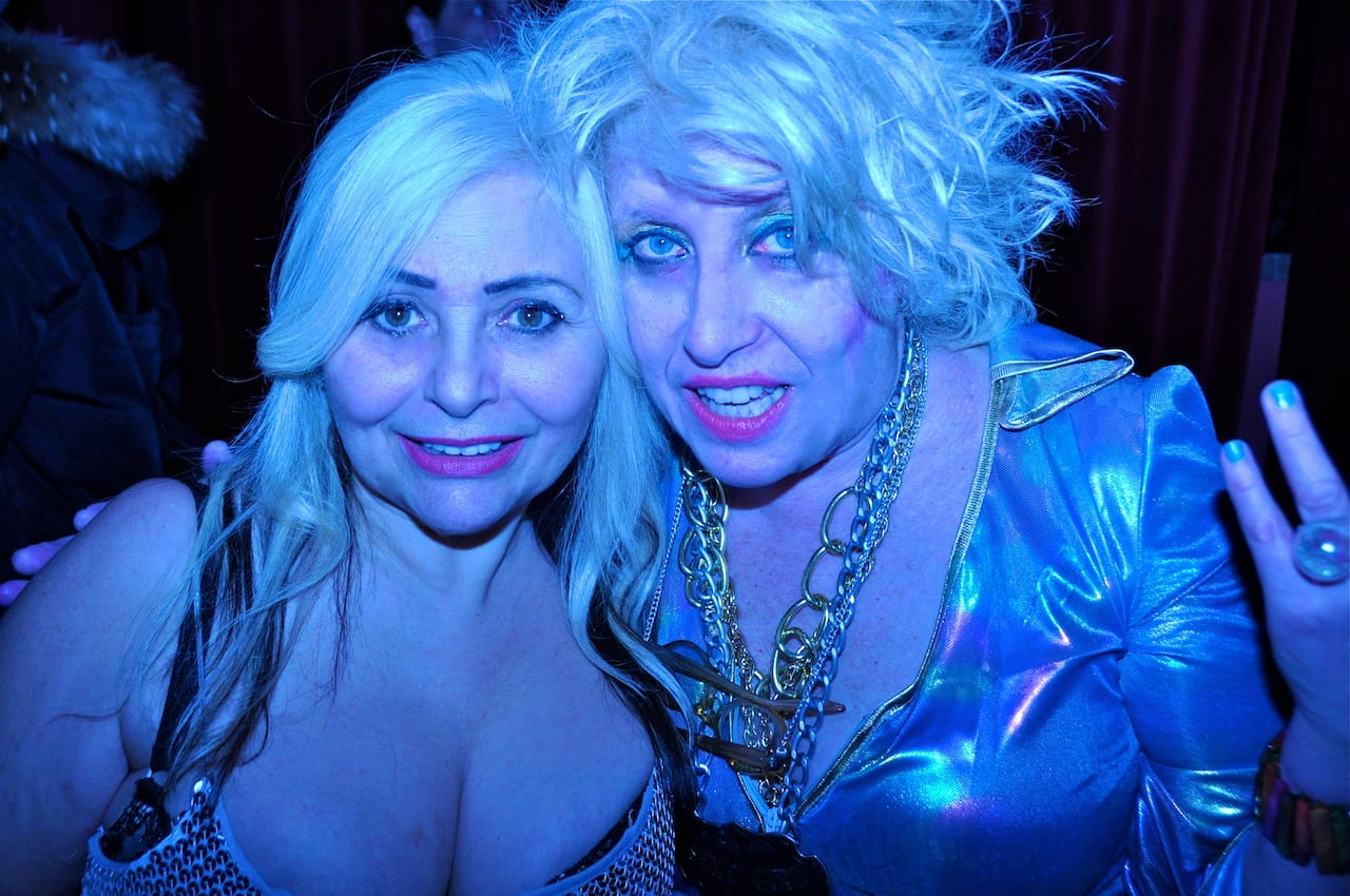 Penny Arcade and Gerry Visco (photo by the author for Hyperallergic)