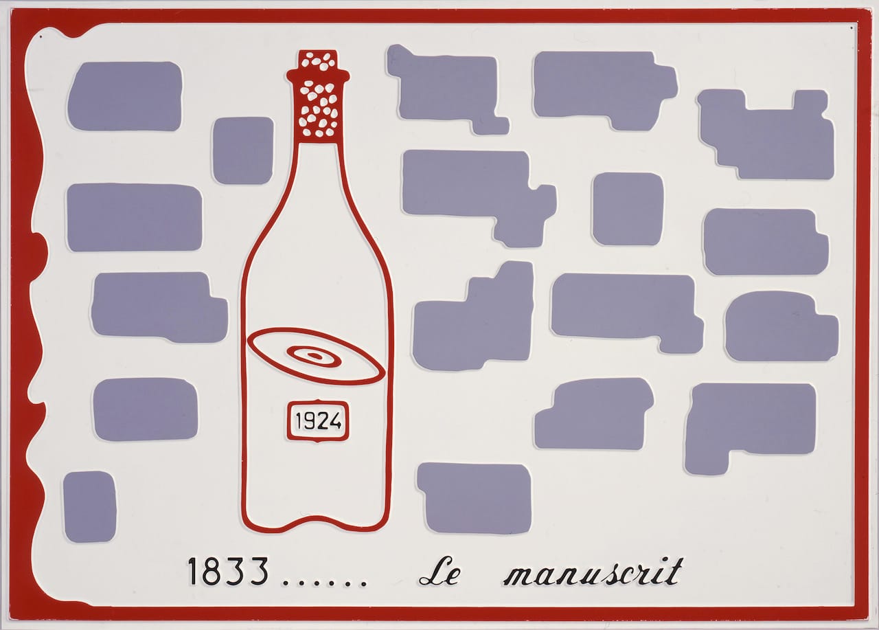 Marcel Broodthaers, Le Manuscrit, 1971 // Collection privée © ADAGP, Paris 2014, Courtesy Estate Marcel Broodthaers, Ph. DR All images courtesy of MuCEM
