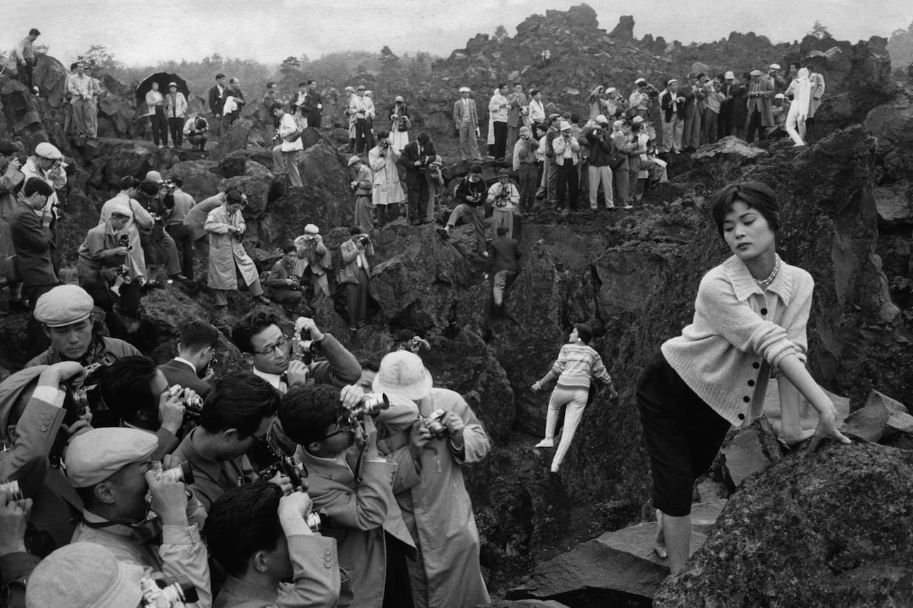Marc Riboud (French, b. 1923)   Photography Fair 150 Kilometers from Tokyo  Japan, 1958 Photograph  40 x 50 cm. 