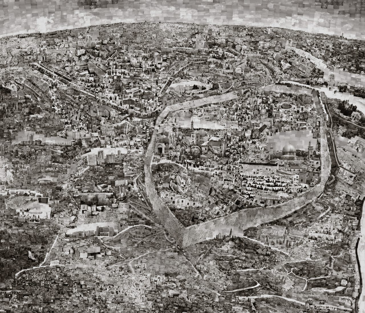 "Diorama Map Jerusalem" (2012–2013) by Sohei Nishino (Image courtesy of Michael Hoppen Gallery)