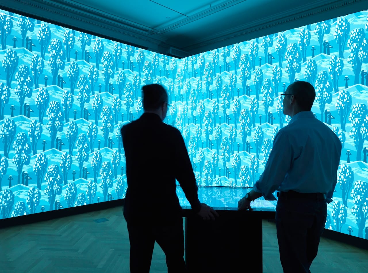 Installation view of Immersion Room (photo by Matt Flynn, © 2014 Cooper Hewitt, Smithsonian Design Museum)