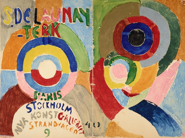 Sonia Delaunay, “Couverture du catalogue de l'exposition de Stockholm, Autoportrait” (1916) (all images courtesy Musée d'art moderne)