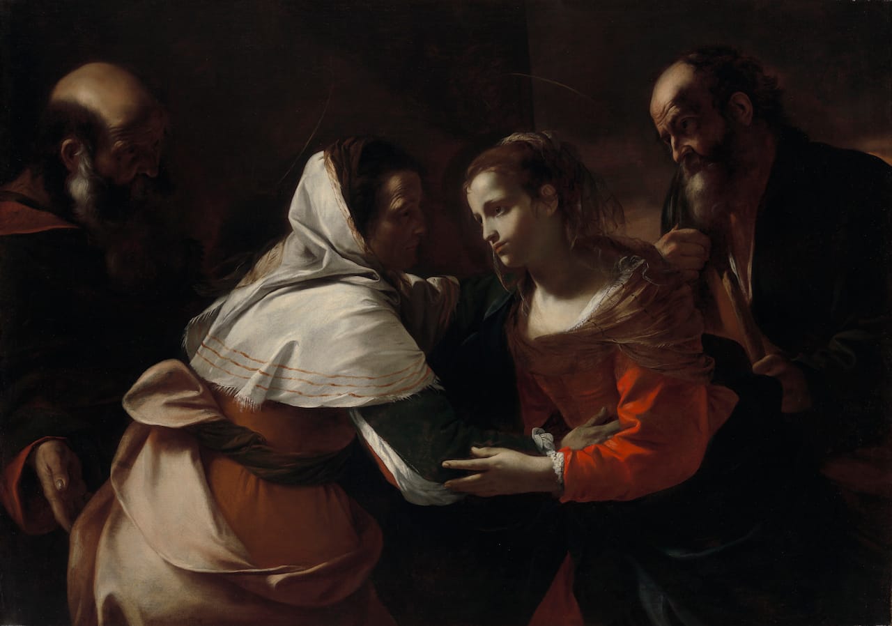 Mattia Preti, "The Visitation" (1613–19), oil on canvas (courtesy the Virginia Museum of Fine Arts, Richmond; Arthur and Margaret Glasgow Endowment)