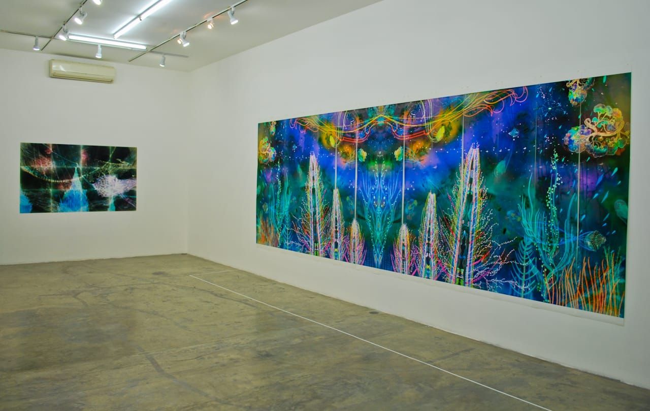 Installation shot of Galerie Quynh on De Tham st. All photographs by the author.