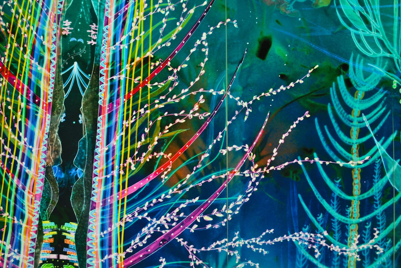 Detail of "Where the Sea and the Cosmos Meet," (2014)