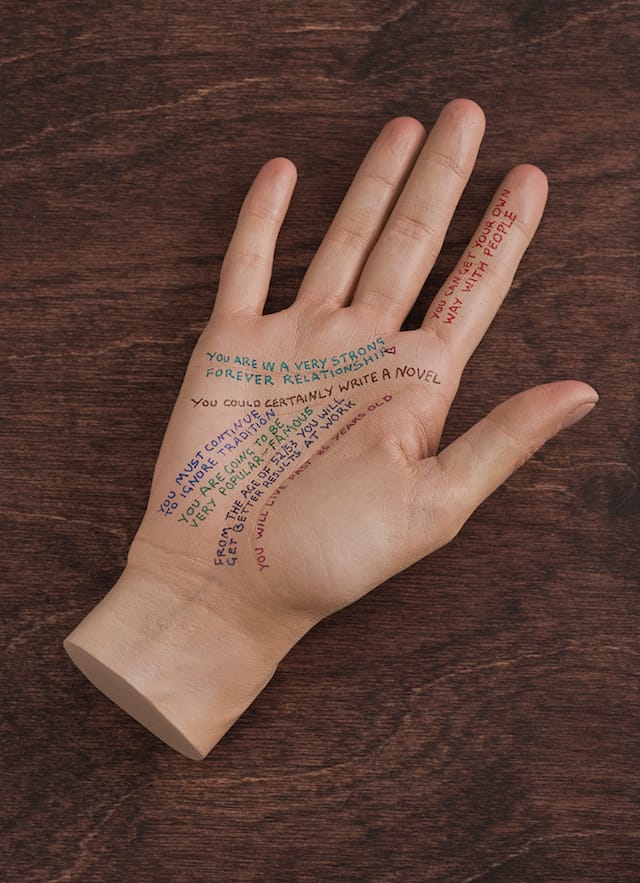 Gillian Wearing, "My Fortune and Misfortune" (2014). Resin, marble dust, oil paint and indelible ink. All images courtesy the artist and Regen Projects, Los Angeles.