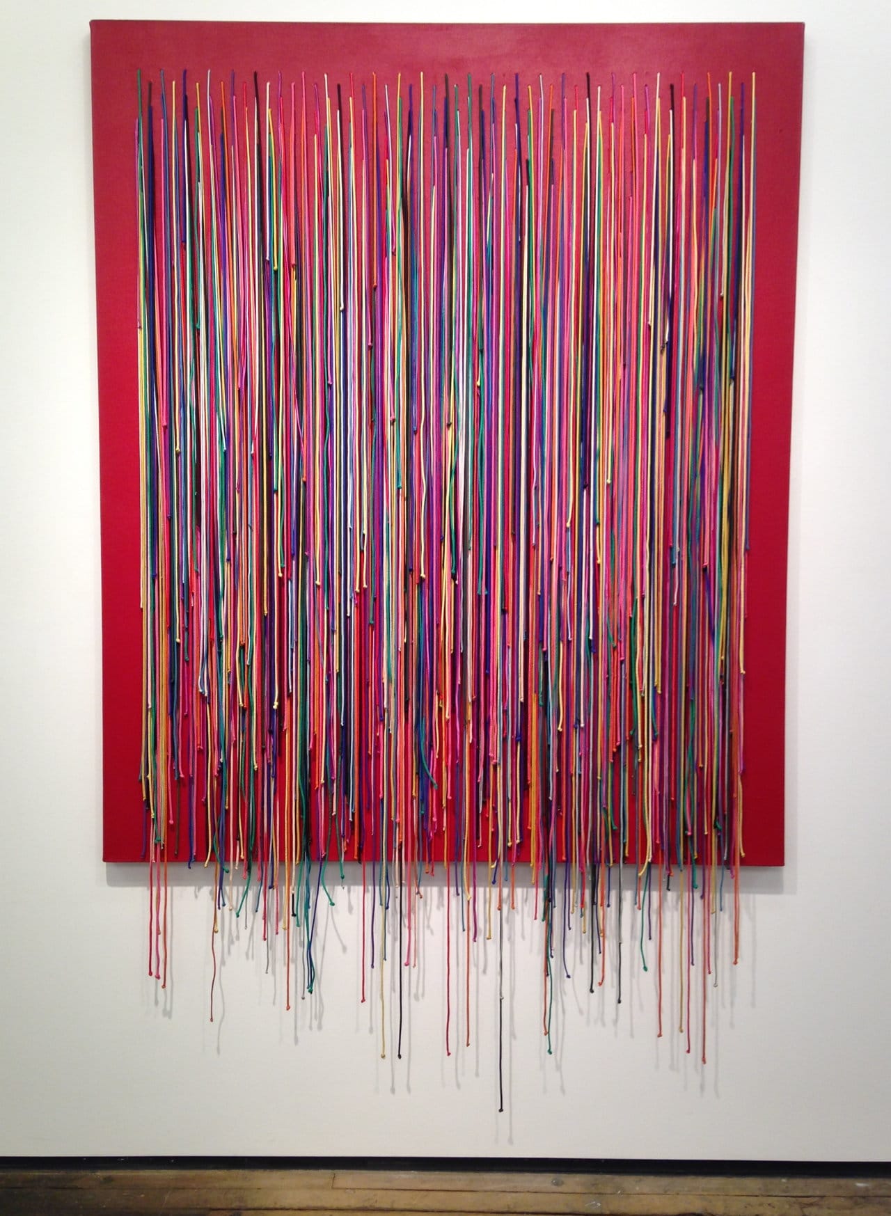 A work by Regina Bogat at Galerie Zürcher (photo by Jillian Steinhauer for Hyperallergic) (click to enlarge)